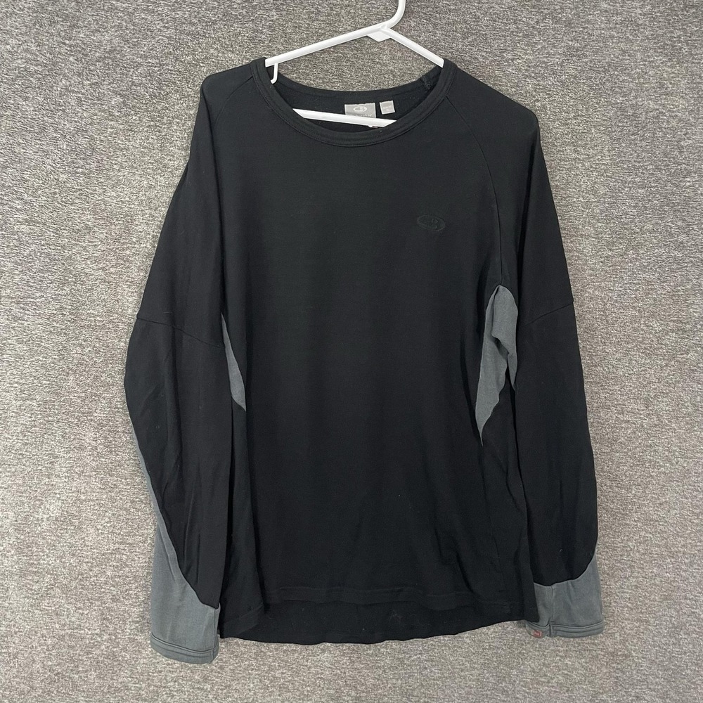 Icebreaker Bodyfit 260 Shirt Mens XL Black Merino Wool Long Sleeve Base Layer